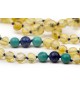 Amber teething necklace - Gemstone - Polished lemon